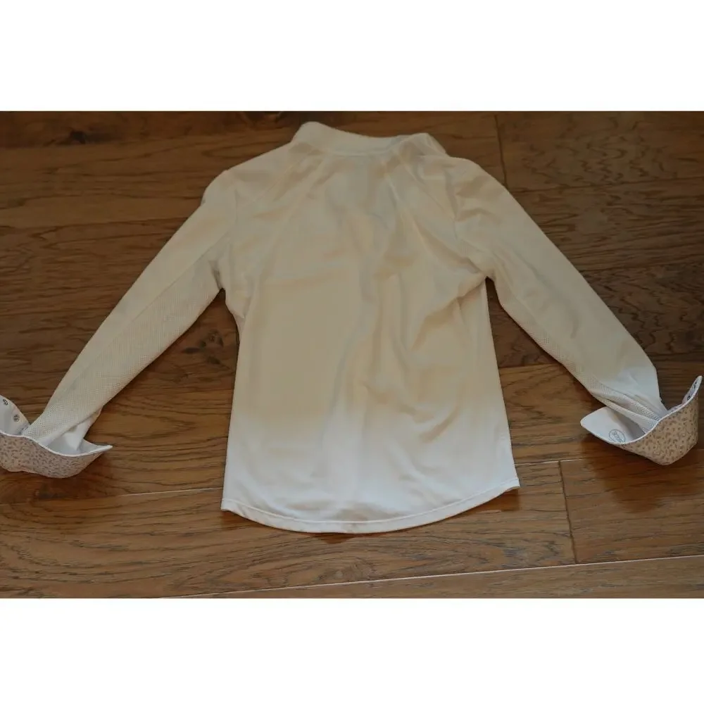 RJ Classics Equestrian Show Shirt - White - Size Youth M